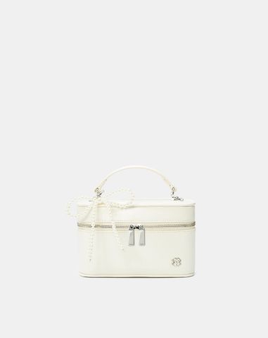  Túi Xách Nhỏ Vanity Bag Phối Charm Nơ 