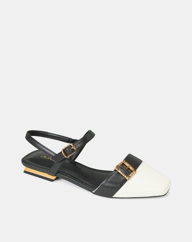  Giày Búp Bê Mũi Vuông Trang Trí Khoá 