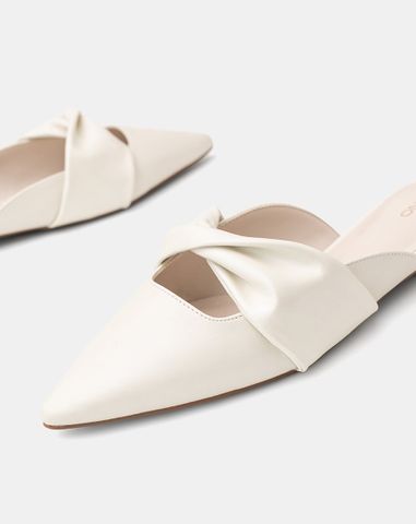  Giày Búp Bê Mules Quai Xoắn 