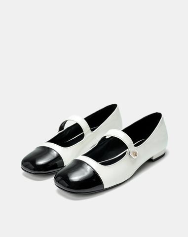  Giày Búp Bê Búp Bê Phối Toe Cap 