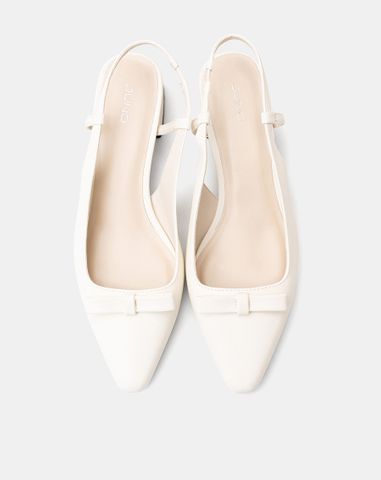  Giày Cao Gót Slingback Gót Vuông 