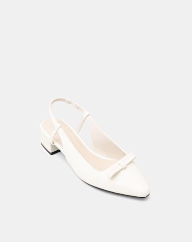  Giày Cao Gót Slingback Gót Vuông 