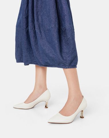  Giày Cao Gót Pump Mũi Nhọn Gót Thanh 