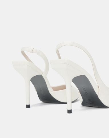  Giày Cao Gót Slingback Gót Thanh 