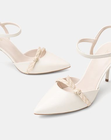  Giày Cao Gót Phối Nơ 