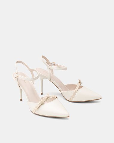  Giày Cao Gót Phối Nơ 