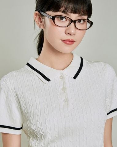  Áo dệt kim kiểu vặn thừng 