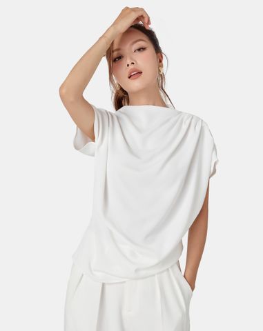  Áo kiểu xếp vai 