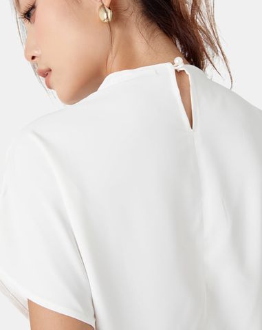  Áo kiểu xếp vai 