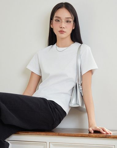  Áo thun basic cổ tròn 