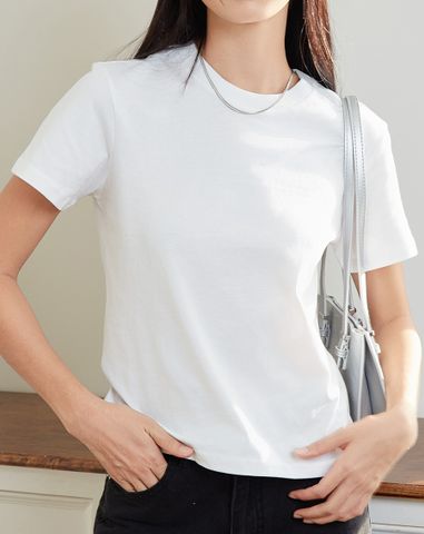  Áo thun basic cổ tròn 