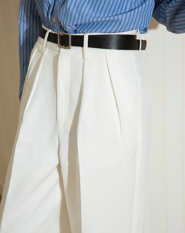  Quần tây ống đứng xếp ly 