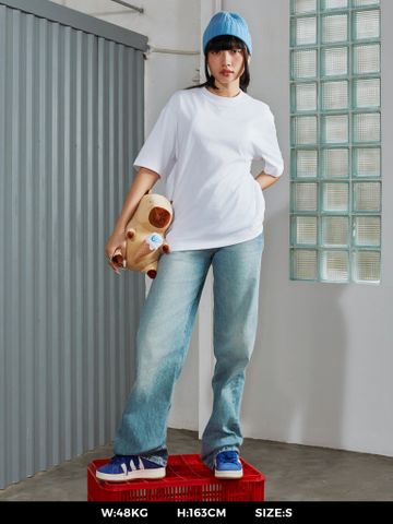  Áo thun trơn unisex Newzy Wonder oversized 100% cotton NZATH001 