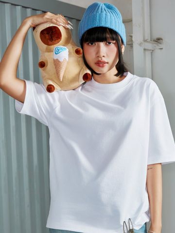  Áo thun trơn unisex Newzy Wonder oversized 100% cotton NZATH001 