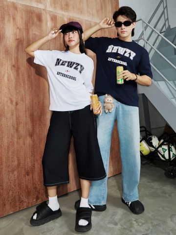  Áo thun unisex Newzy Wonder oversized 100% cotton in Newzy AfterSchool NZATH003 