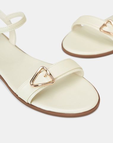  Giày Sandal Bệt Trang Trí Khoá 