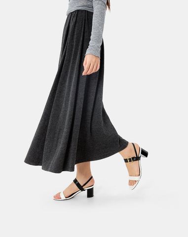  Giày Sandal 2 Quai Ngang Khoá Trang Trí 