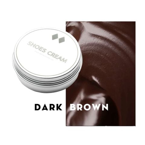  SHOES CREAM DARK BROWN 