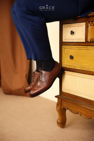  NEW CLASSIC WINGTIP OXFORD 2803 BROWN 