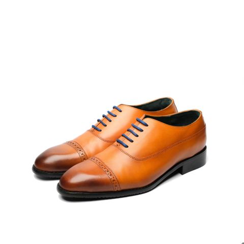  Dây Giày Sáp Nhỏ 3mm Cho Giày Tây 5 - 6 Lỗ 80 cm Navy 