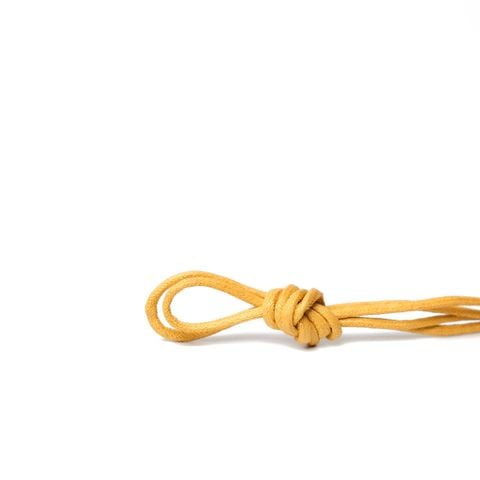 Dây Giày Sáp Nhỏ 3mm Cho Giày Tây 5 - 6 Lỗ 80 cm Vàng 
