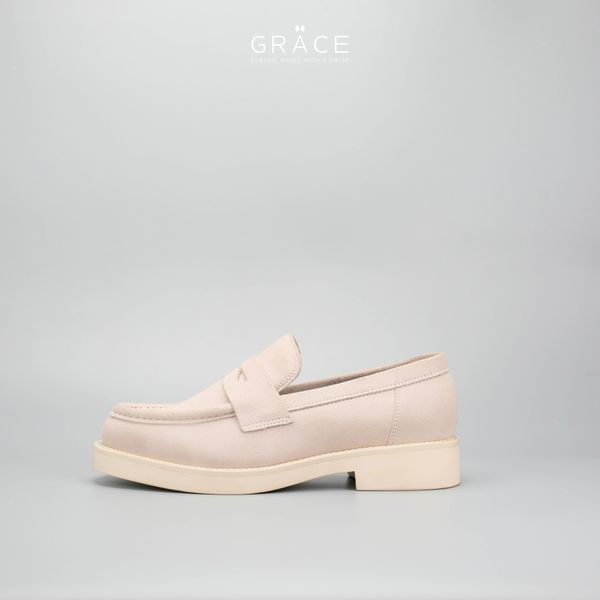  URBAN FLEX PENNY LOAFER 612 OFF WHITE SUEDE 