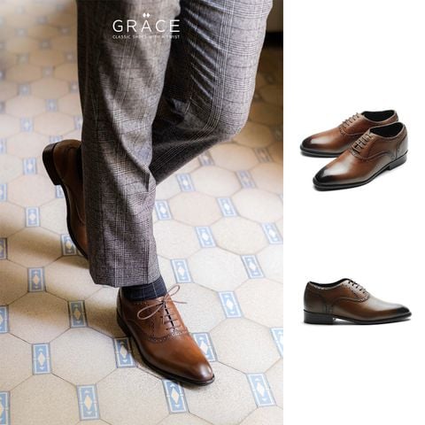  GIÀY TÂY OXFORD 194 BROWN 