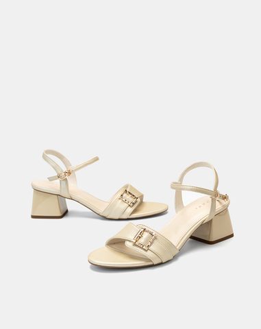  Giày Sandal Quai Đắp Phối Khóa 