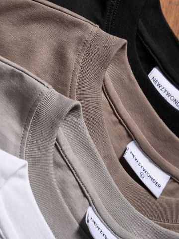  Áo thun trơn unisex Newzy Wonder oversized 100% cotton NZATH001 