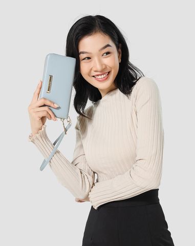  Ví Phối Vân Da Cá Sấu 
