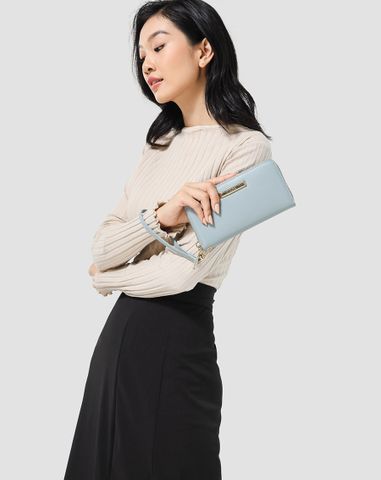  Ví Phối Vân Da Cá Sấu 