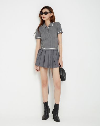  Áo dệt kim kiểu vặn thừng 