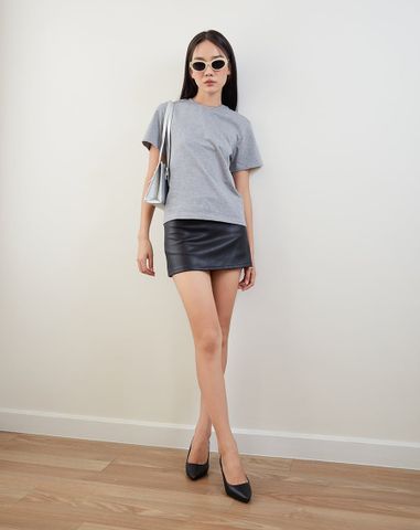  Áo thun basic cổ tròn 