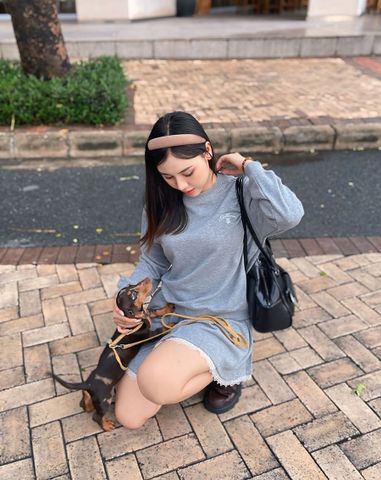  Áo pullover thêu Ballerina 