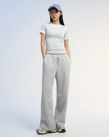  Quần thun dài ống suông 