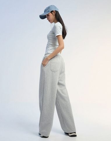  Quần thun dài ống suông 