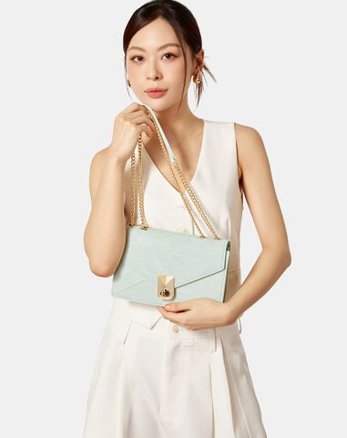  Túi Xách Nhỏ Form Bì Thư Trang Trí Khóa 