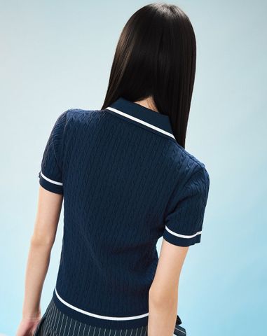  Áo dệt kim kiểu vặn thừng 