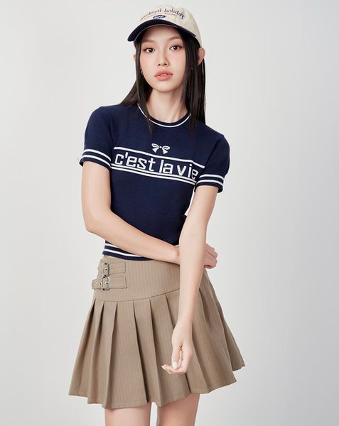  Áo dệt ngắn tay cest la vie 