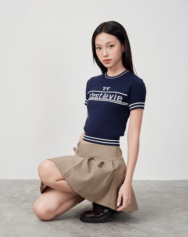  Áo dệt ngắn tay cest la vie 