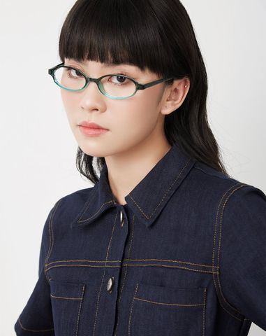  Đầm mini tay ngắn nút J 