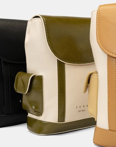  Balo Phối 2 Túi Nhỏ Bên Hông 