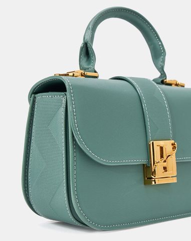  Túi Xách Nhỏ Gusset Dập Hoạ Tiết 