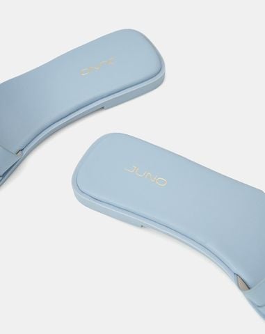  Dép mũi vuông khóa trang trí 