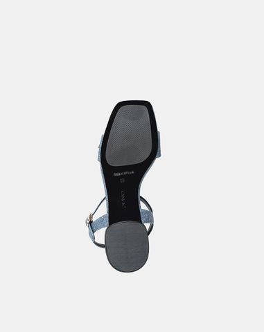  Giày Sandal Quai Đắp Phối Khóa Oval 