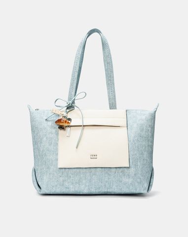  Túi Xách Lớn Gắn Charm Croissant 