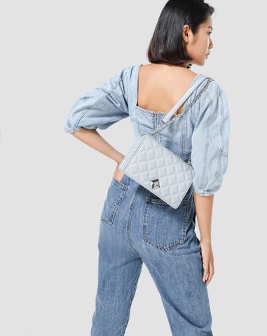  Túi xách nhỏ dập hiệu ứng princess diamond 