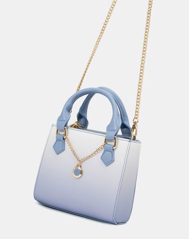  Túi form vuông dây xích trang trí 