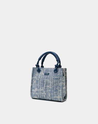  Túi Xách Nhỏ Phối Tay Cầm Xoắn 