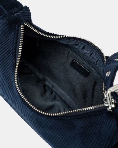  Túi Xách Nhỏ Đeo Vai Phối Vải Nhung Tăm 